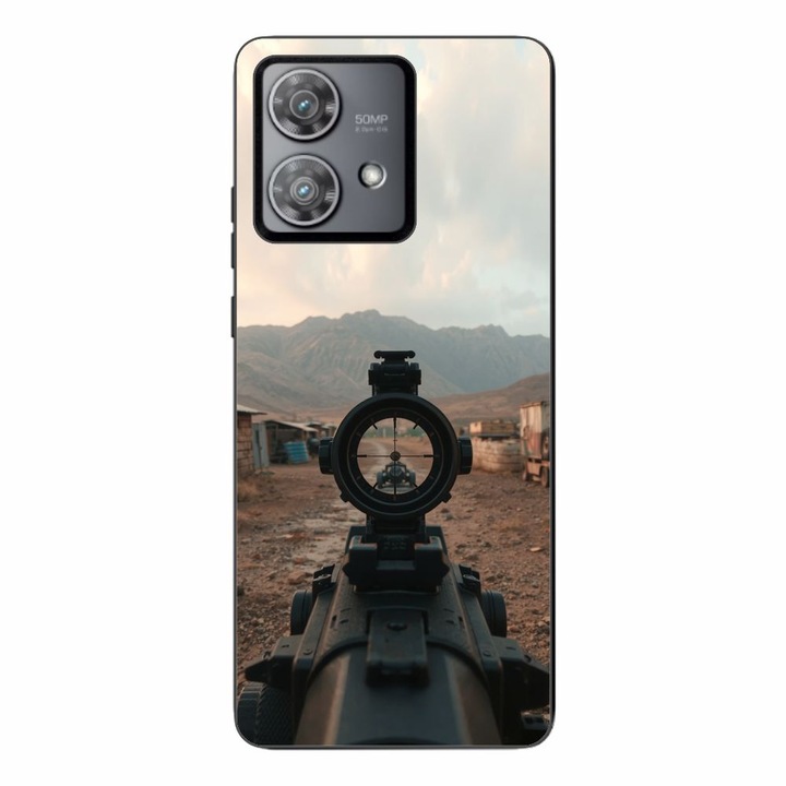 Husa compatibila cu Motorola Edge 40 Neo Silicon Gel Tpu Model First Person Shooter
