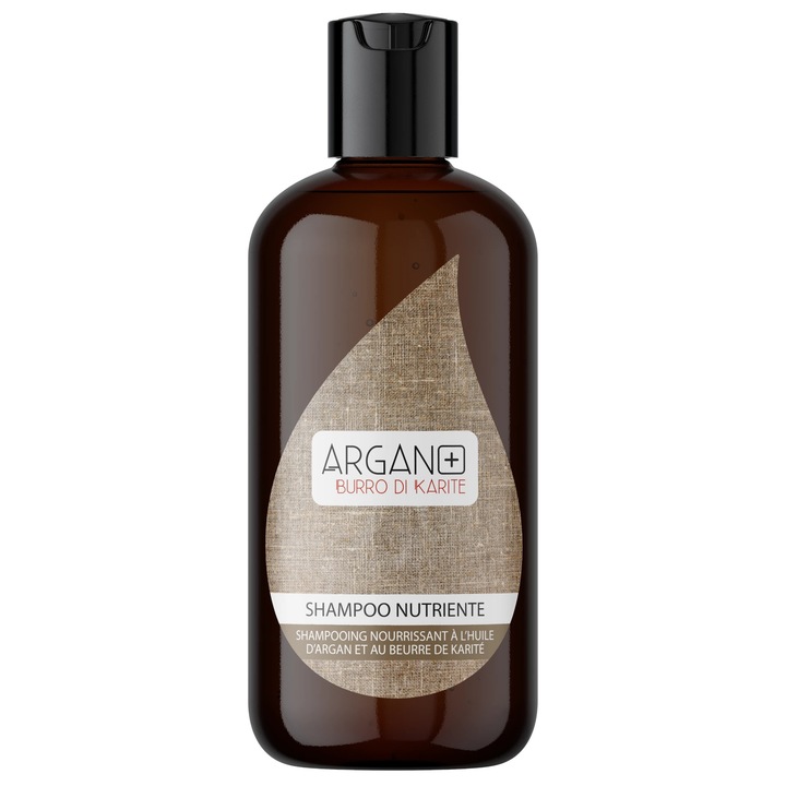 Sampon Argan+, cu argan si unt de Shea Pentru par uscat si opac 100% Natural Marca Biosuisse Italie