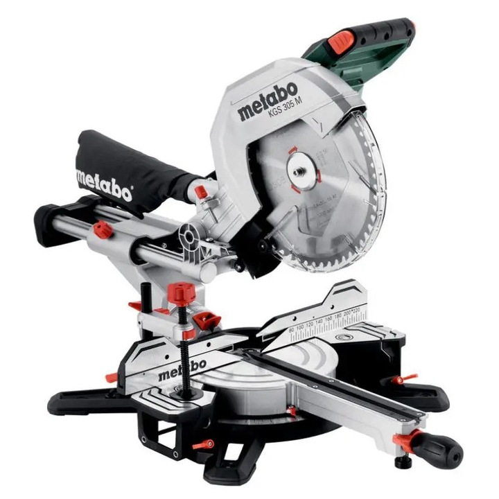 Metabo Unelte - Fierastrau debitat si sanfrenat 305 mm, 1600 W, cu glisare 613305000
