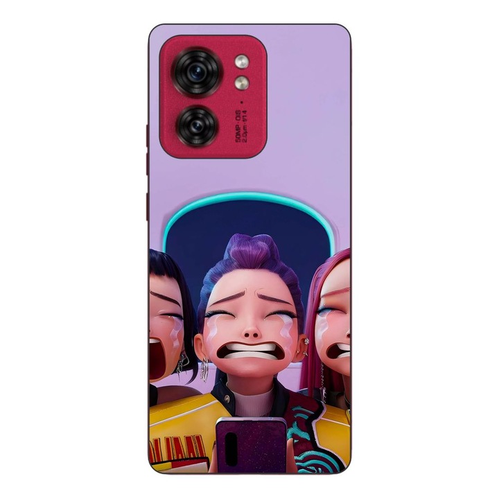 Husa compatibila cu Motorola Edge 40 Silicon Gel Tpu Model KPop Demon Hunters Crying Girls