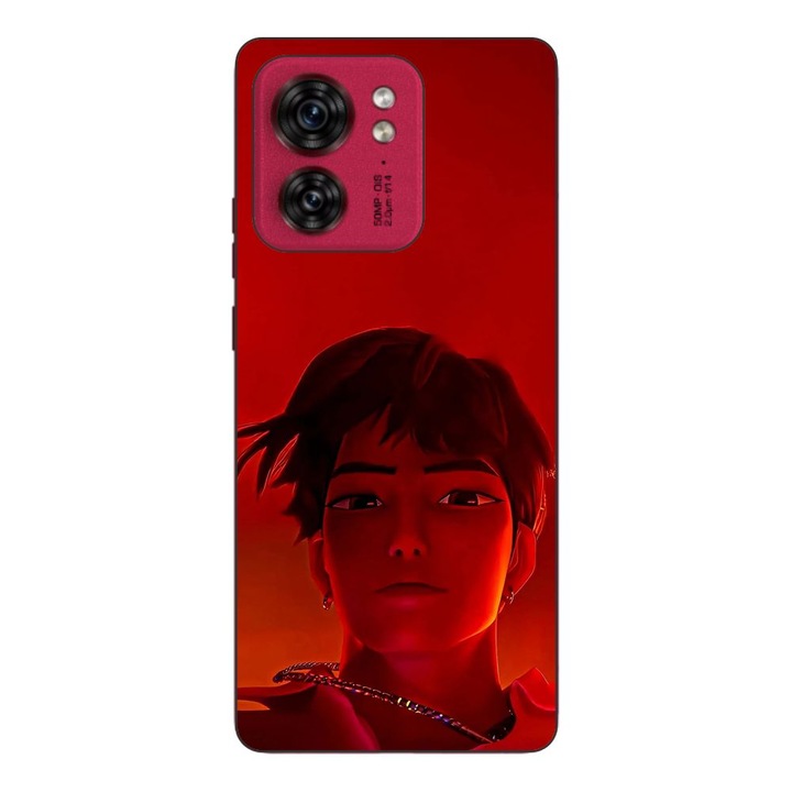 Husa compatibila cu Motorola Edge 40 Silicon Gel Tpu Model KPop Demon Hunters Jinu Red