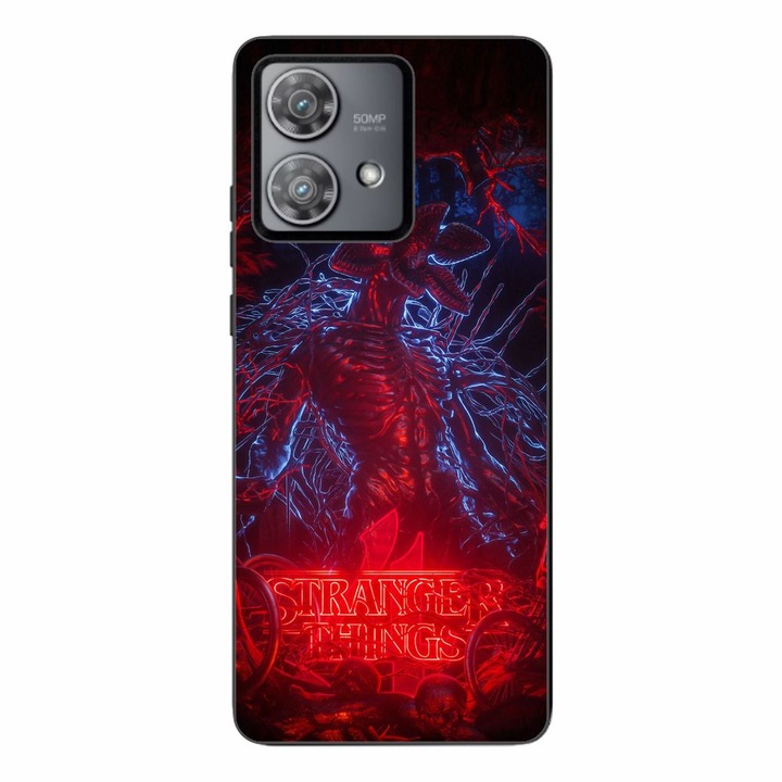 Husa compatibila cu Motorola Edge 40 Neo Silicon Gel Tpu Model Stranger Things Demogorgon