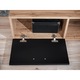 Comodă TV set living, Bortis, grafit/stejar artisan, 190x cm