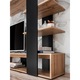 Comodă TV set living, Bortis, grafit/stejar artisan, 190x cm