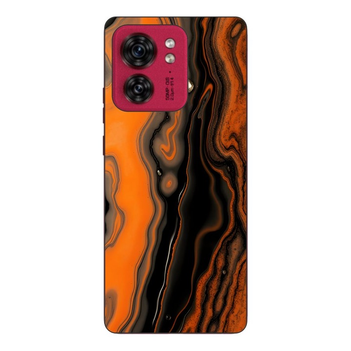 Husa compatibila cu Motorola Edge 40 Silicon Gel Tpu Model Metallic Lava Flow Pattern