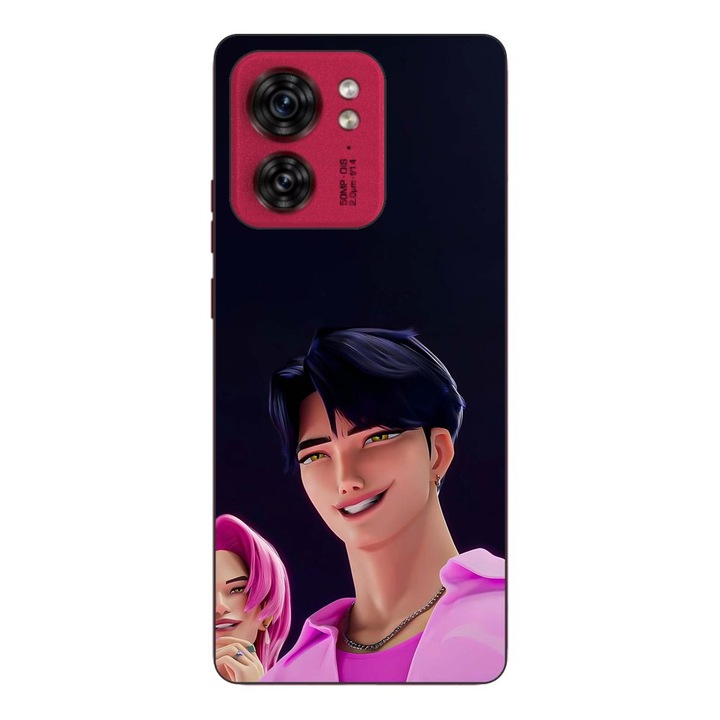 Husa compatibila cu Motorola Edge 40 Silicon Gel Tpu Model KPop Demon Hunters Saja Cool