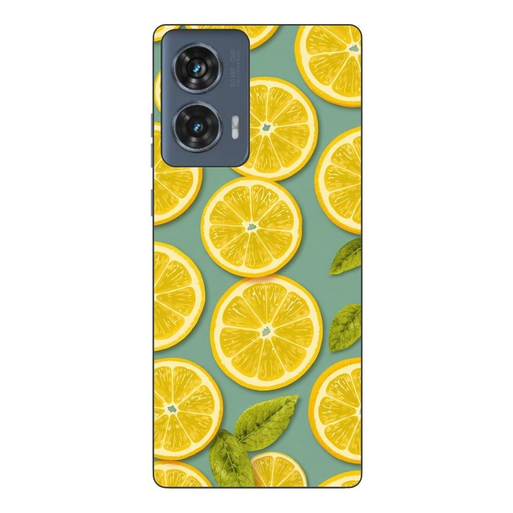 Husa compatibila cu Motorola Edge 50 Fusion Silicon Gel Tpu Model Summer Lemon Slices