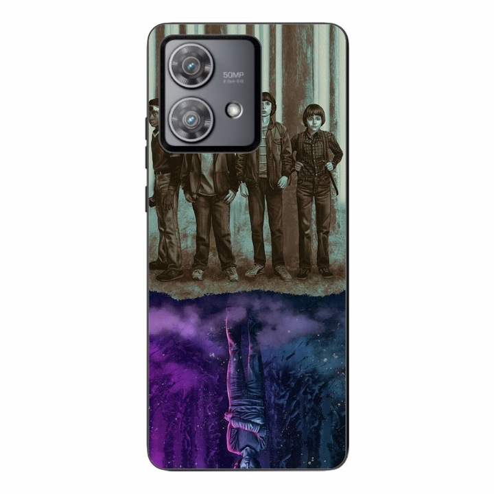 Husa compatibila cu Motorola Edge 40 Neo Silicon Gel Tpu Model Stranger Things Upside Down Eleven