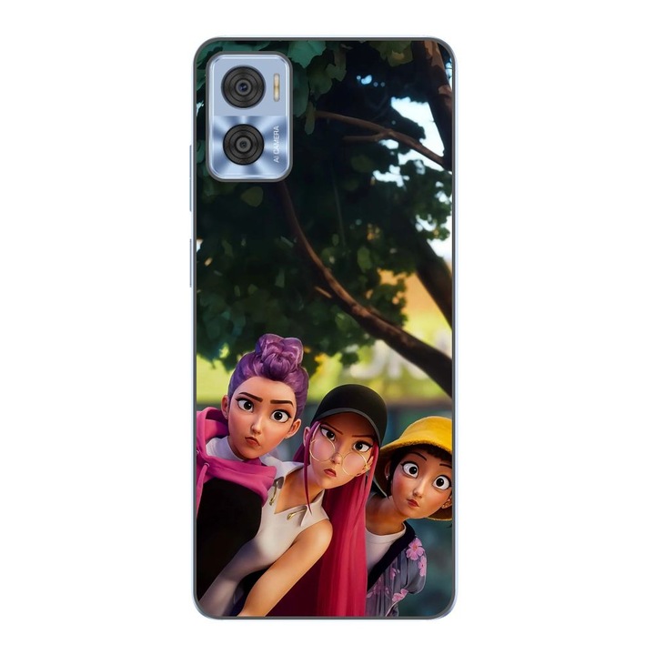 Husa compatibila cu Motorola Moto E22, E22i Silicon Gel Tpu Model KPop Demon Hunters Shy Girls