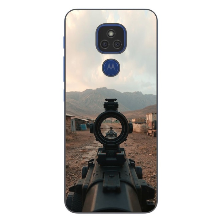 Husa compatibila cu Motorola Moto G9 Play Silicon Gel Tpu Model First Person Shooter