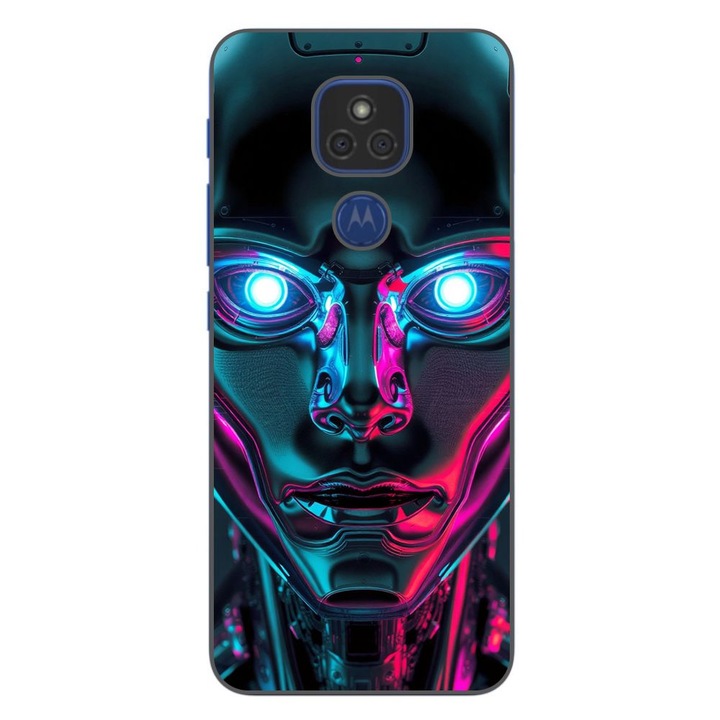 Husa compatibila cu Motorola Moto G9 Play Silicon Gel Tpu Model Chrome Humanoid