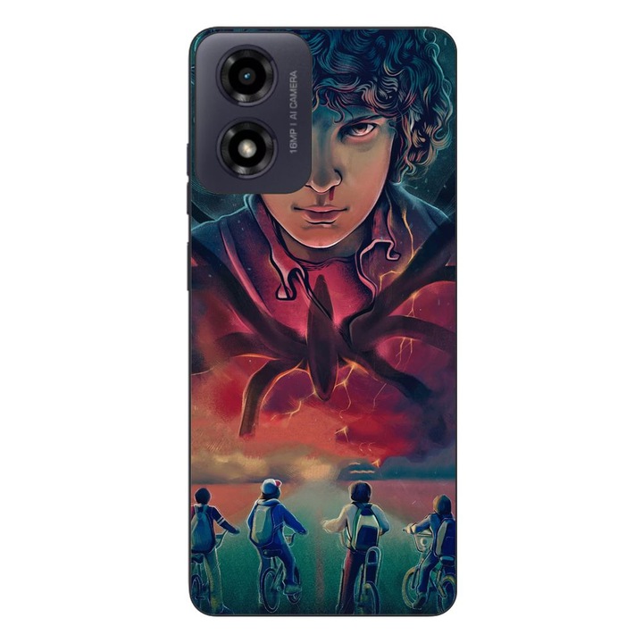 Husa compatibila cu Motorola Moto G24 Silicon Gel Tpu Model Stranger Things Cartoon