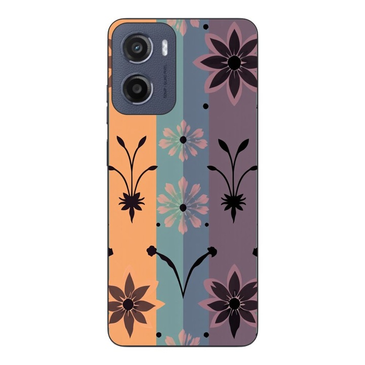 Husa compatibila cu Motorola Moto G05 Silicon Gel Tpu Model Vintage Decal Flower