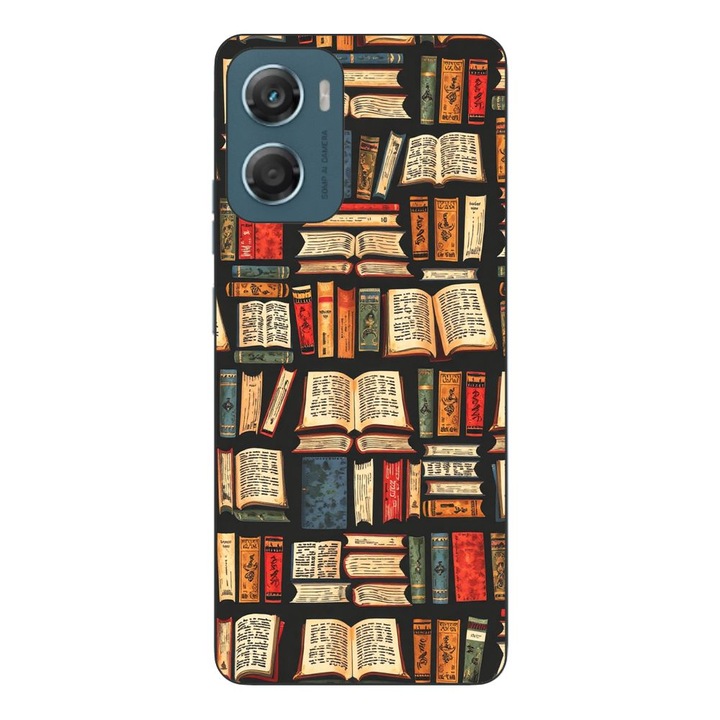 Husa compatibila cu Motorola Moto G06 Silicon Gel Tpu Model Books Pattern