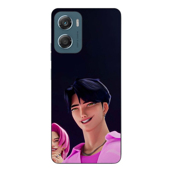 Husa compatibila cu Motorola Moto G06 Silicon Gel Tpu Model KPop Demon Hunters Saja Cool