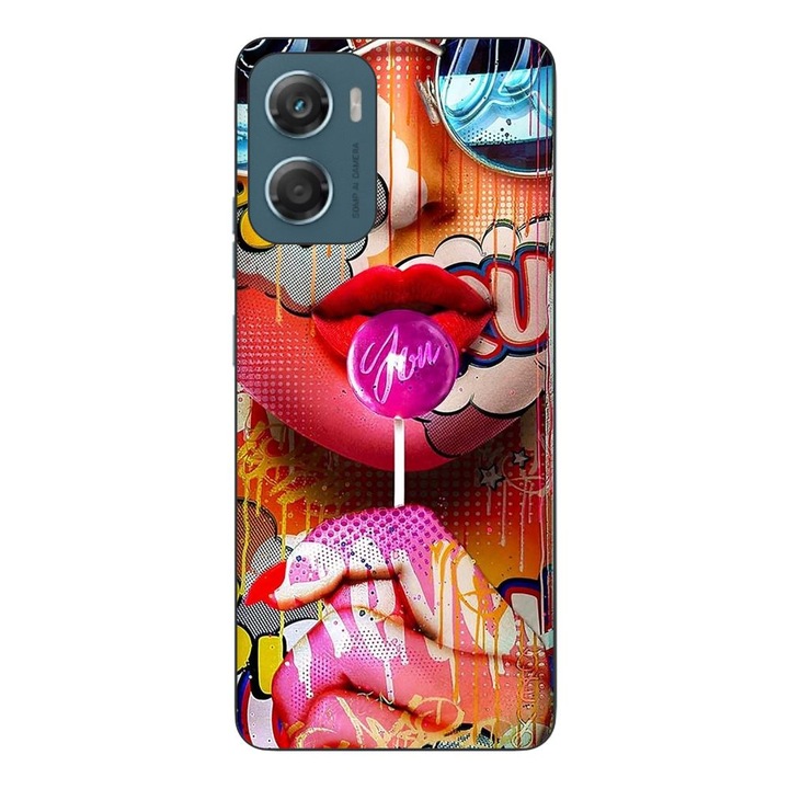Husa compatibila cu Motorola Moto G06 Silicon Gel Tpu Model Pop Art Lolipop