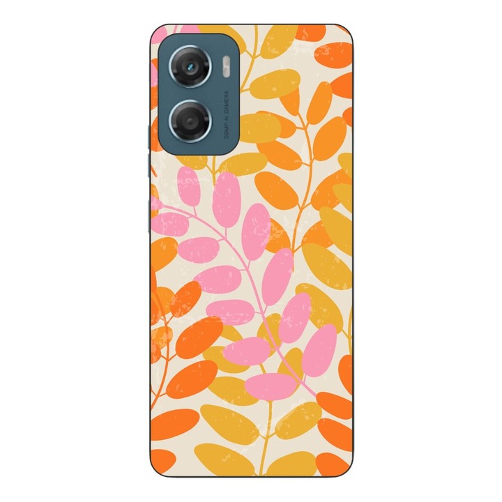 Husa compatibila cu Motorola Moto G06 Silicon Gel Tpu Model Summer Leaves