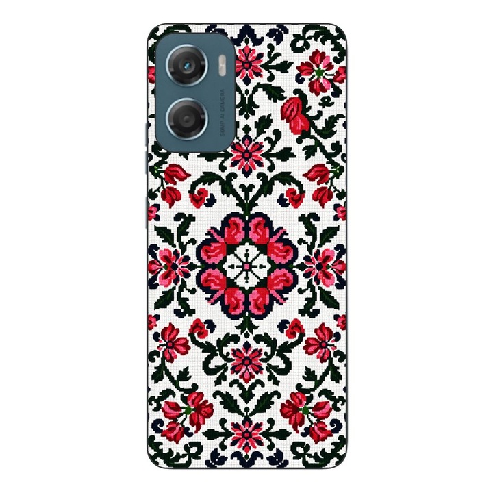 Husa compatibila cu Motorola Moto G06 Silicon Gel Tpu Model Traditional Knit Design