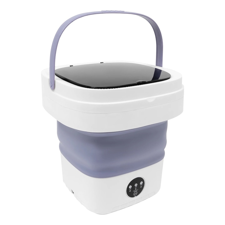 Mașină de spălat pliabilă X13, 12 L, 3 programe, roșu, 30x30x33 cm