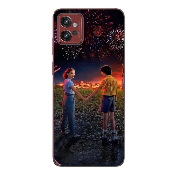 Husa compatibila cu Motorola Moto G32 Silicon Gel Tpu Model Stranger Things Fireworks