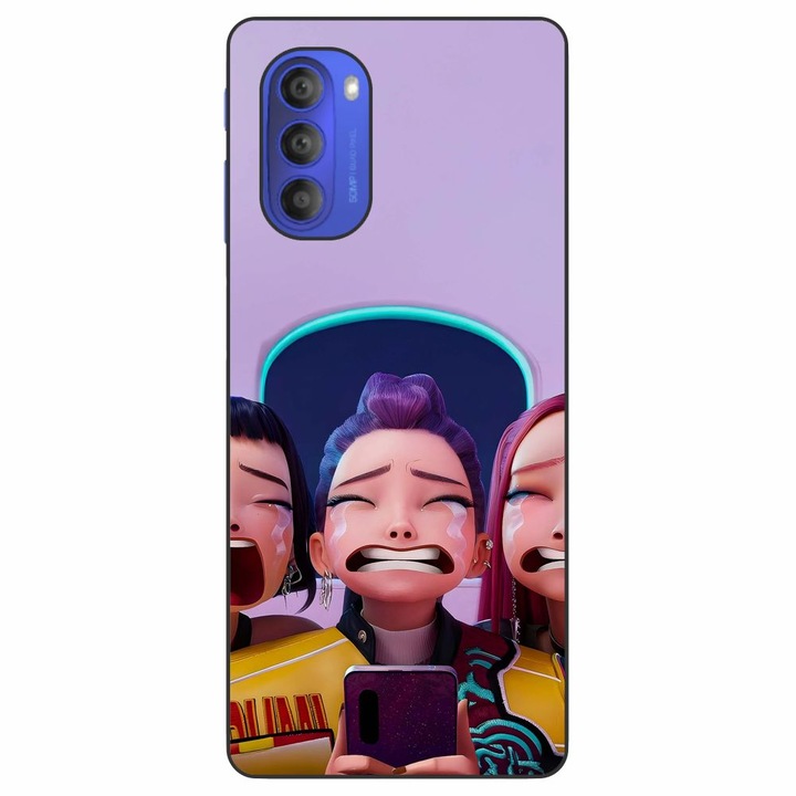 Husa compatibila cu Motorola Moto G51 5G Silicon Gel Tpu Model KPop Demon Hunters Crying Girls