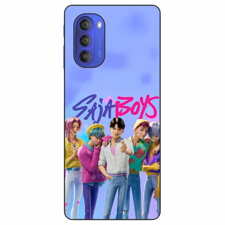 Husa compatibila cu Motorola Moto G51 5G Silicon Gel Tpu Model KPop Demon Hunters Saja Boys