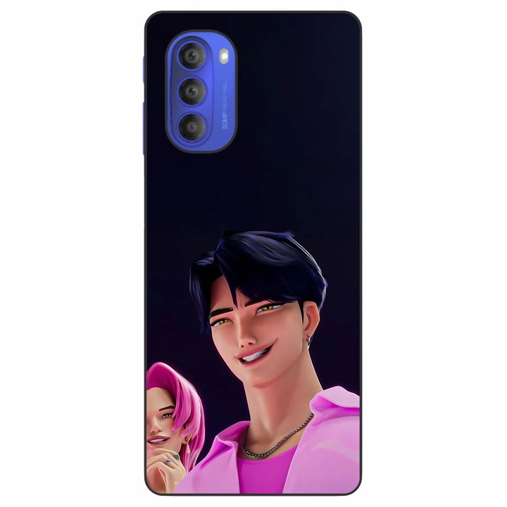 Husa compatibila cu Motorola Moto G51 5G Silicon Gel Tpu Model KPop Demon Hunters Saja Cool