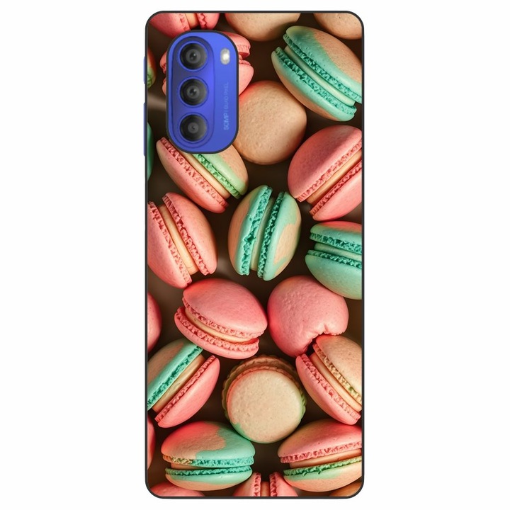 Husa compatibila cu Motorola Moto G51 5G Silicon Gel Tpu Model Tasty Macarons