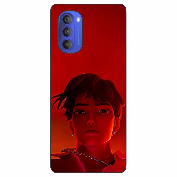 Husa compatibila cu Motorola Moto G51 5G Silicon Gel Tpu Model KPop Demon Hunters Jinu Red