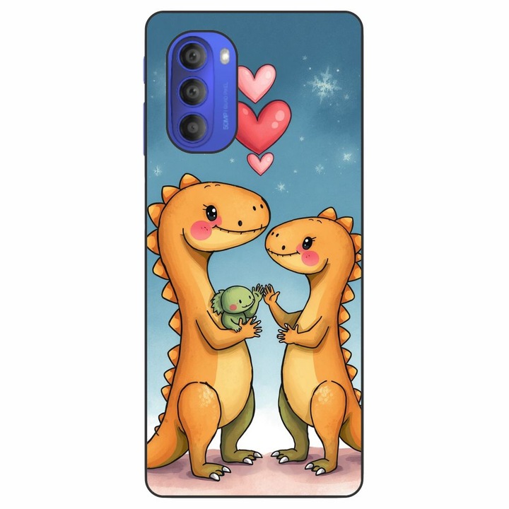 Husa compatibila cu Motorola Moto G51 5G Silicon Gel Tpu Model Dino Cute Family