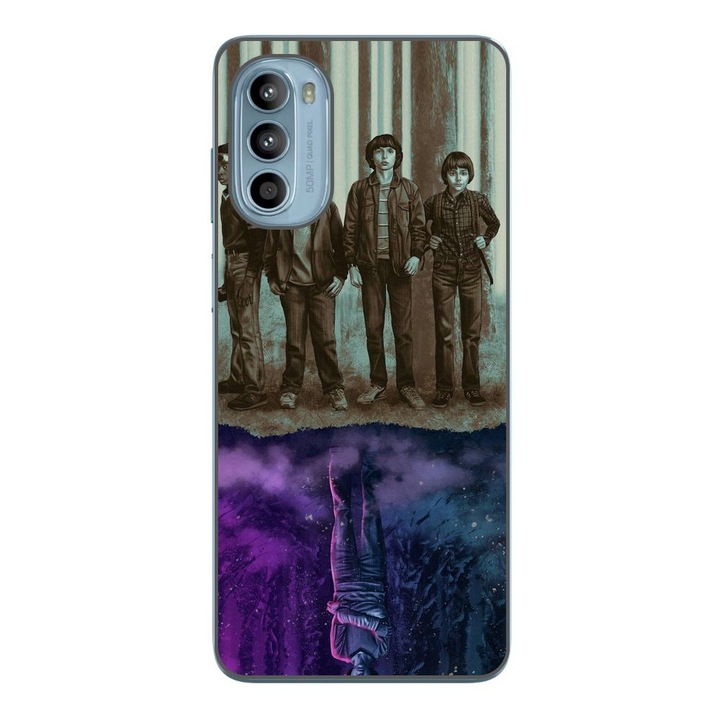 Husa compatibila cu Motorola Moto G52 Silicon Gel Tpu Model Stranger Things Upside Down Eleven