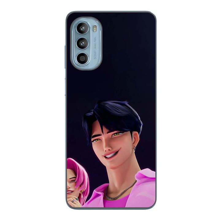 Husa compatibila cu Motorola Moto G52 Silicon Gel Tpu Model KPop Demon Hunters Saja Cool