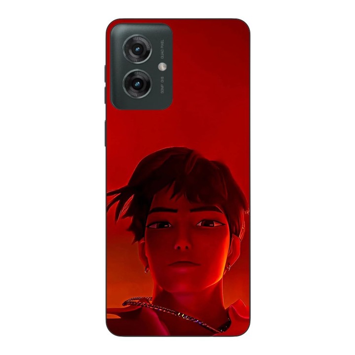 Husa compatibila cu Motorola Moto G55 Silicon Gel Tpu Model KPop Demon Hunters Jinu Red