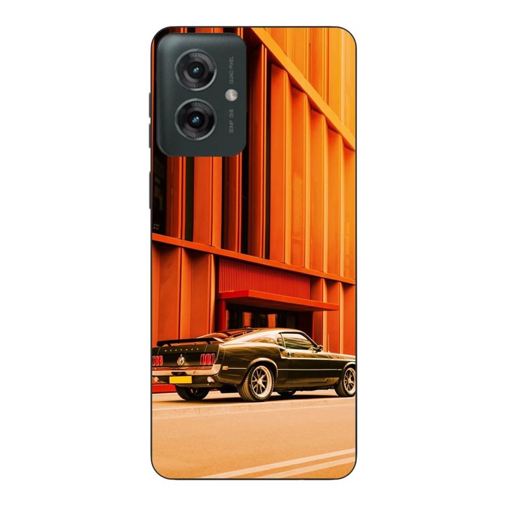 Husa compatibila cu Motorola Moto G55 Silicon Gel Tpu Model Mustang Sunset