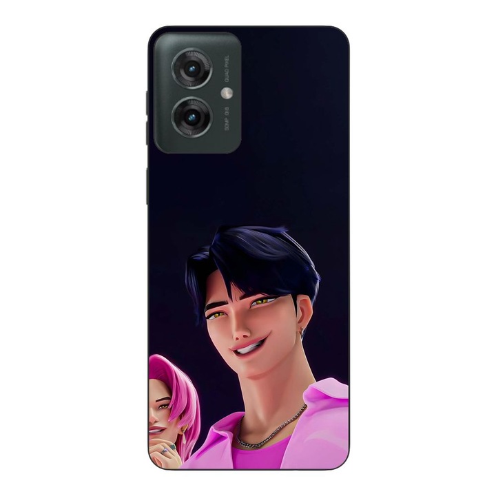 Husa compatibila cu Motorola Moto G55 Silicon Gel Tpu Model KPop Demon Hunters Saja Cool