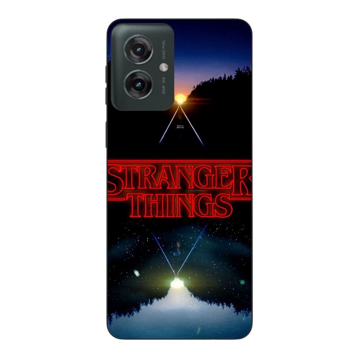 Husa compatibila cu Motorola Moto G55 Silicon Gel Tpu Model Stranger Things Sunset