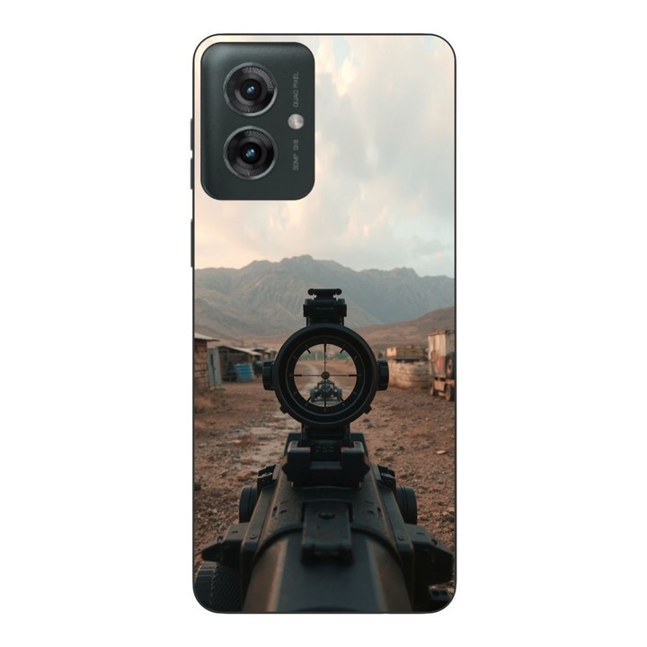 Husa compatibila cu Motorola Moto G55 Silicon Gel Tpu Model First Person Shooter