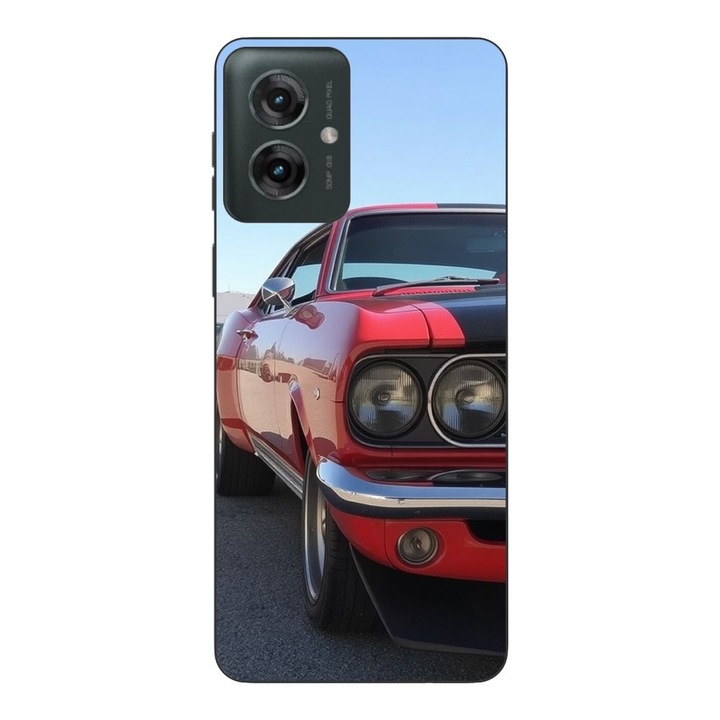Husa compatibila cu Motorola Moto G55 Silicon Gel Tpu Model Red Muscle Car