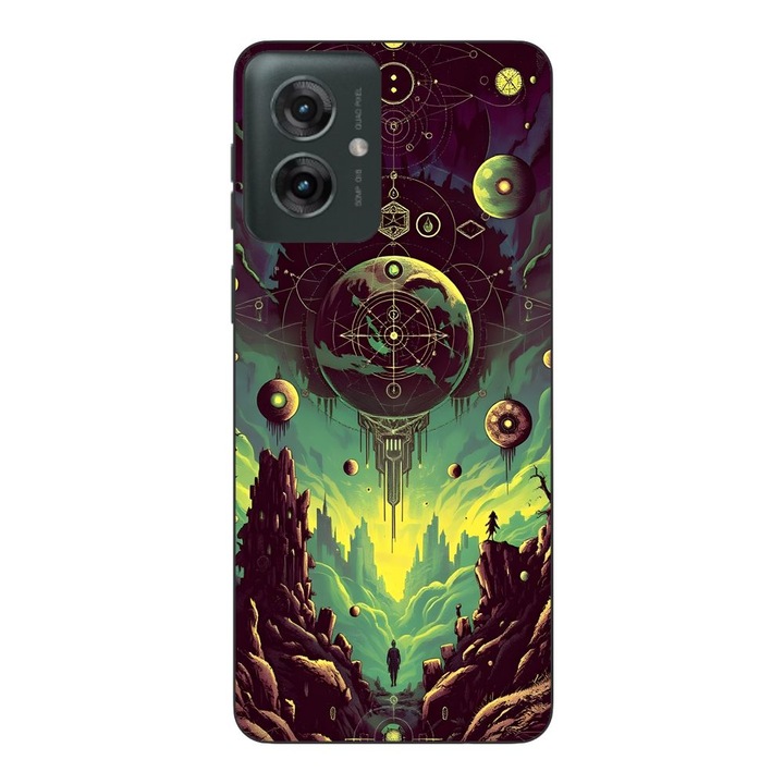 Husa compatibila cu Motorola Moto G55 Silicon Gel Tpu Model Mystical Planet