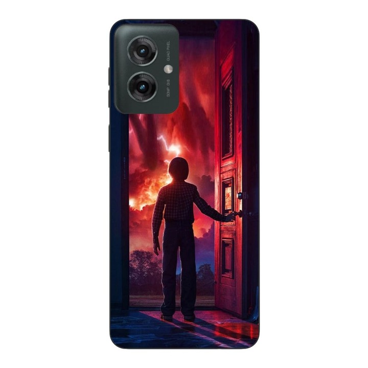 Husa compatibila cu Motorola Moto G55 Silicon Gel Tpu Model Stranger Things Door to Hell