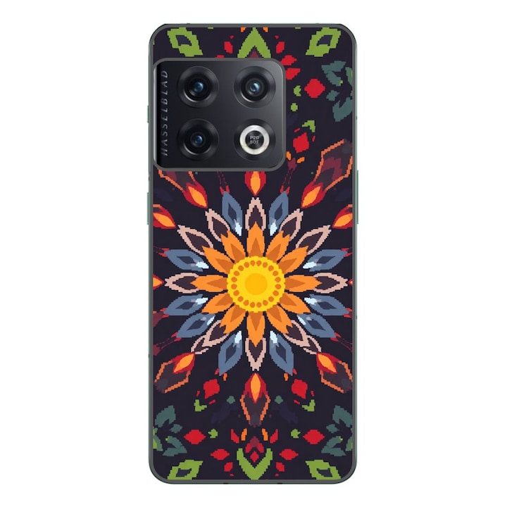 Husa compatibila cu OnePlus 10 Pro Silicon Gel Tpu Model Pixel Art Sun Mistery