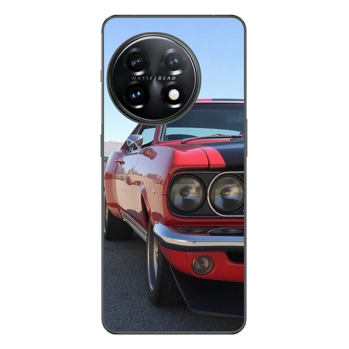 Husa compatibila cu OnePlus 12R Silicon Gel Tpu Model Red Muscle Car