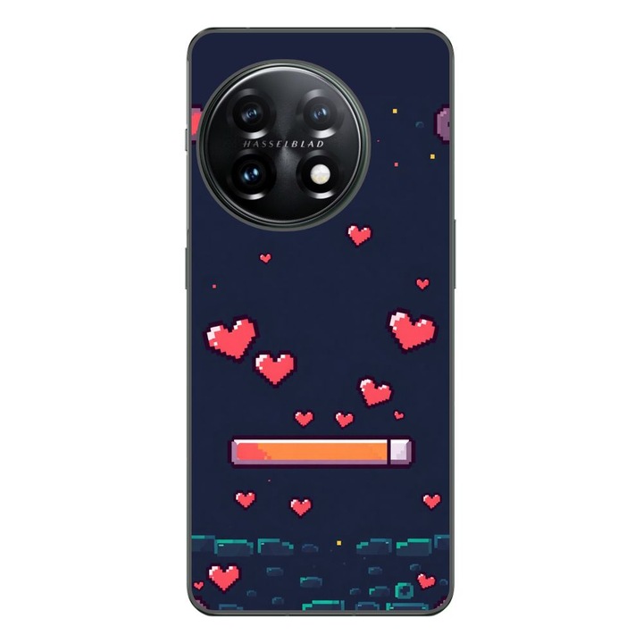 Husa compatibila cu OnePlus 12R Silicon Gel Tpu Model Pixelated Healthbar