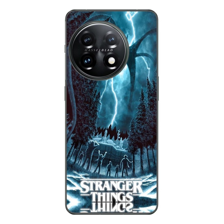 Husa compatibila cu OnePlus 12R Silicon Gel Tpu Model Stranger Things Storm Monster