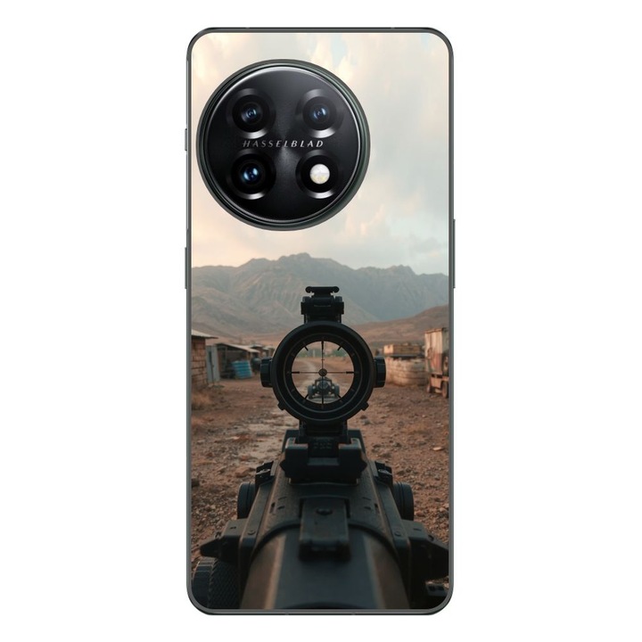 Husa compatibila cu OnePlus 12R Silicon Gel Tpu Model First Person Shooter
