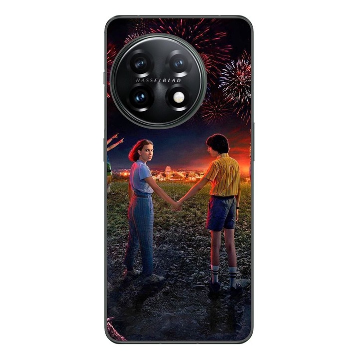 Husa compatibila cu OnePlus 12 Silicon Gel Tpu Model Stranger Things Fireworks