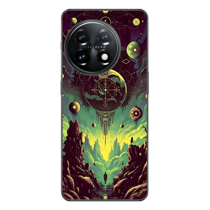 Husa compatibila cu OnePlus 12R Silicon Gel Tpu Model Mystical Planet