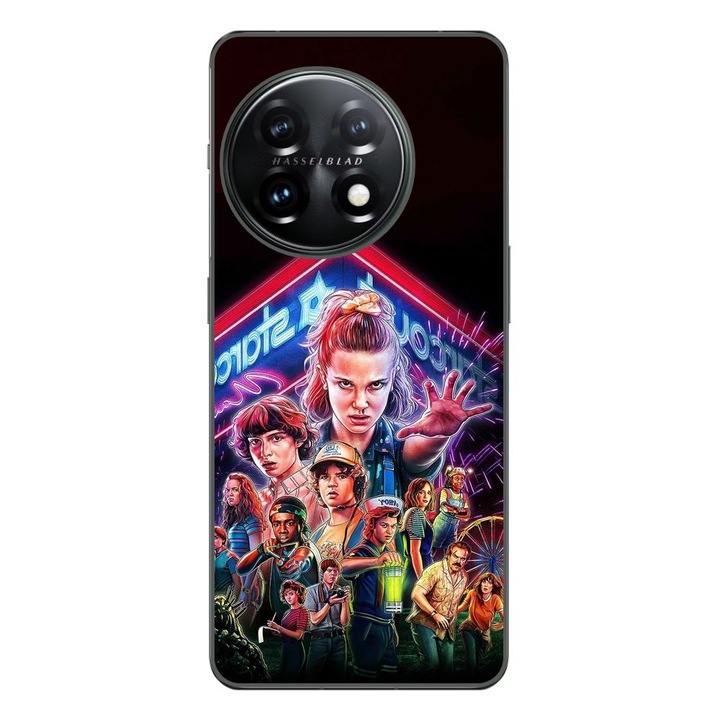 Husa compatibila cu OnePlus 12R Silicon Gel Tpu Model Stranger Things All Team
