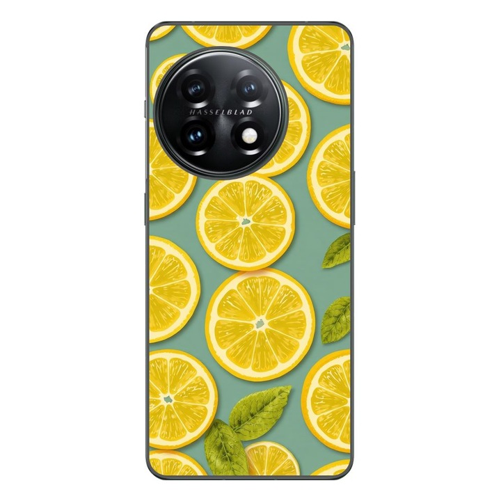 Husa compatibila cu OnePlus 12R Silicon Gel Tpu Model Summer Lemon Slices