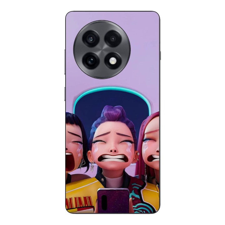 Husa compatibila cu OnePlus 13R Silicon Gel Tpu Model KPop Demon Hunters Crying Girls